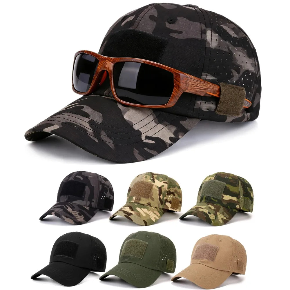 Gorra de Pesca con Sujeta-Gafas Integrado
